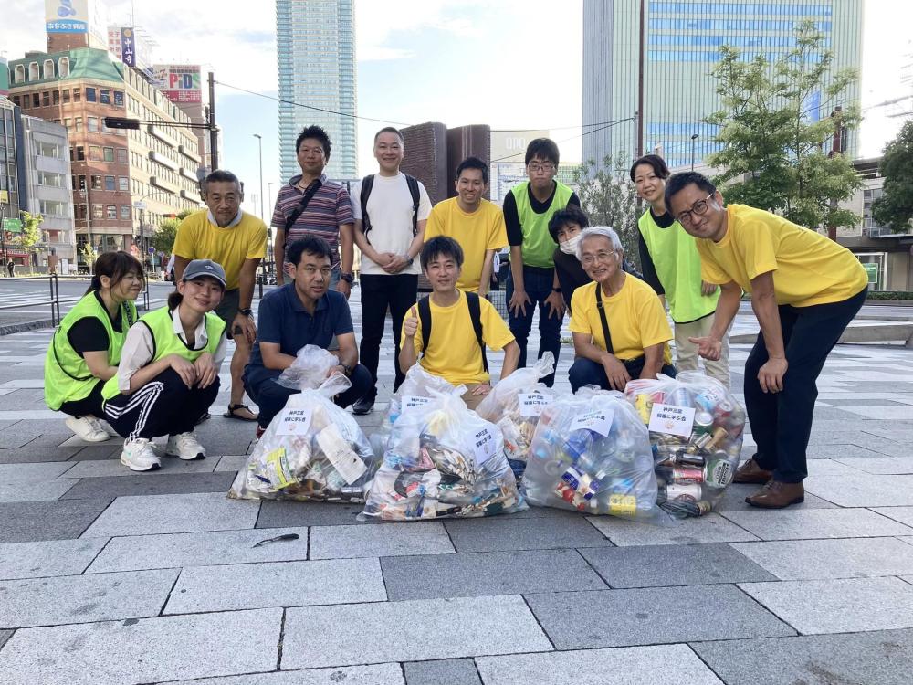 第198回神戸三宮掃除に学ぶ会　月一回平日出勤前に朝活で三宮駅周辺のゴミ拾いしませんか？