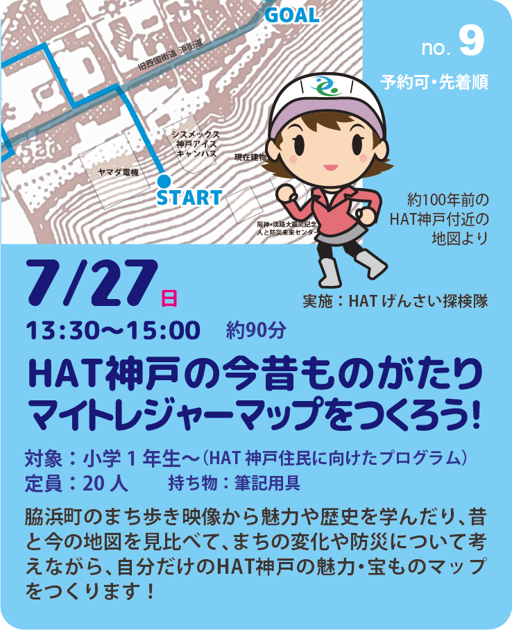 HAT神戸の今昔ものがたり マイトレジャーマップをつくろう！