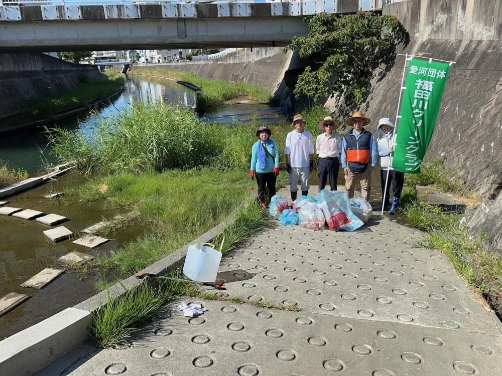福田川流域4か所での川のクリーン活動
