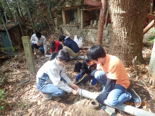 笑門来福　2026　本物のタケで我が家だけの門松作ろうイベントに合わせて竹の伐採焼却を行います。